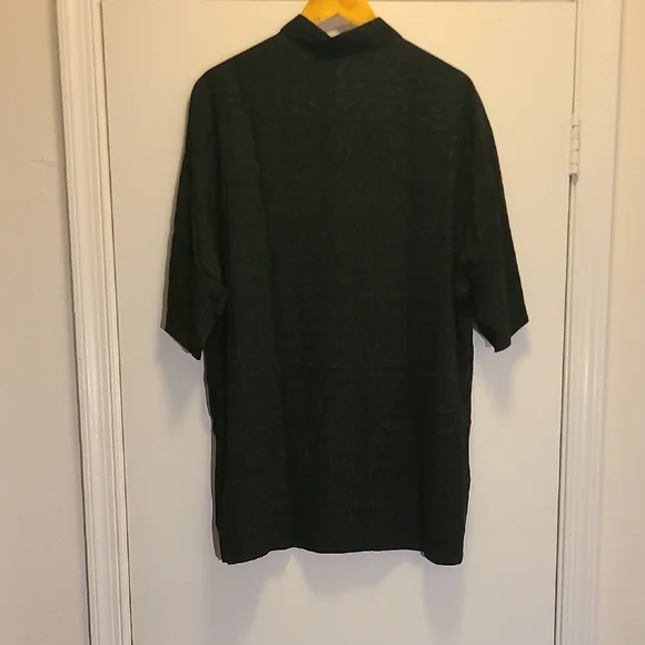 Campia Men’s XL Black Tan Panel Button Up Shirt Resort Style - Picture 2 of 7